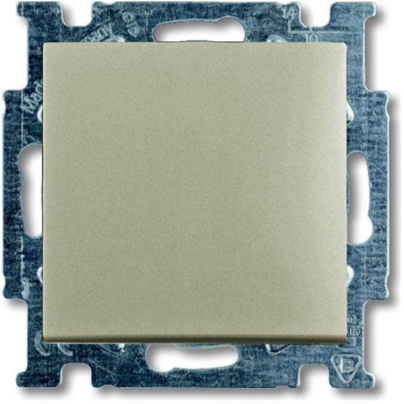 Выключатель 1-клавишный ABB BASIC55, скрытый монтаж, шампань, 2CKA001012A2164 в Гатчине