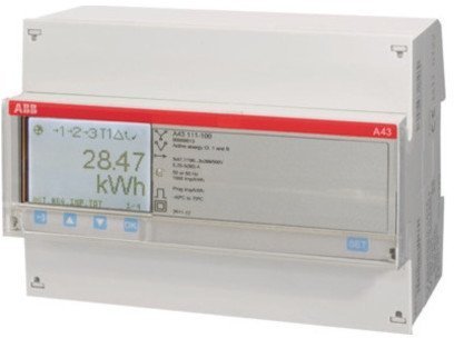 Счетчик электроэнергии однотарифный ABB A43 трехфазный 5(80)А, кл.т. 1, 2CMA100106R1000 в Гатчине