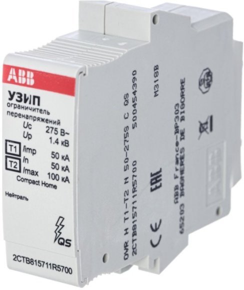УЗИП OVR H T1-T2 N 50-275s C QS картридж, 2CTB815711R5700 в Гатчине