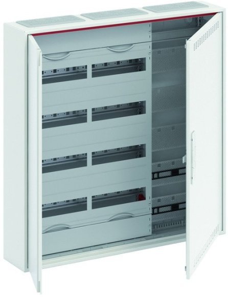 Шкаф 120М навесной с медиапанелями IP30, 800x800x160 между DIN-рейками 125 мм и самозажимными клеммами N/PE и дверью с вент. отверстиями ComfortLine CA35VML, 2CPX052216R9999 в Гатчине