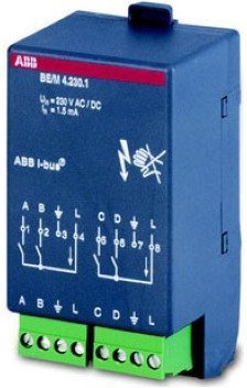 BE/M4.12.1 Модуль бинарный вход 4-канальный, дискретный вход, 2CDG110007R0011 в Гатчине