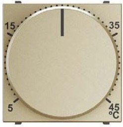 Термостат для теплого пола ABB ZENIT, с датчиком, скрытый монтаж, шампань, 2CLA224030N1901 в Гатчине
