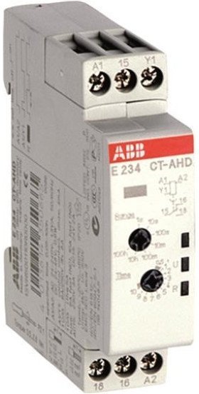 Реле времени CT-AHD.12 модульное (задержка на отключ.) 24-48B DC, 24- 240B AC (7 временных диапазонов 0,05с...100ч) 1ПК, 1SVR500110R0000 в Гатчине