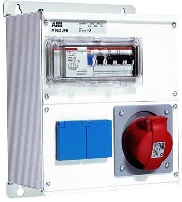 Бокс M16/2 JFB CTFL с розеткамии фланцами в сборе ,металл, IP44, 2CMA100020R1000 в Гатчине