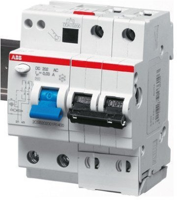 Дифавтомат ABB DS200 2P 10А (B) 10 кА, 30 мА (AC), 2CSR272001R1105 в Гатчине