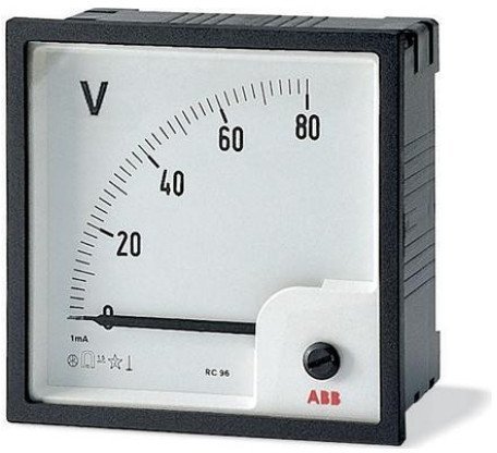 Вольтметр щитовой ABB VLM 200В AC, аналоговый, кл.т. 1,5, 2CSG113160R4001 в Гатчине