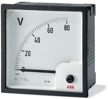 Вольтметр щитовой ABB VLM 250В AC, аналоговый, кл.т. 1,5, 2CSG113180R4001 в Гатчине