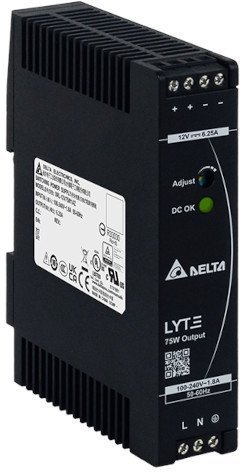 DRL-24V240W1EN Блок питания 1ф. 90-264 VAC, Uвых = 24 В, Ток нагрузки макс = 10 А, 240Вт, в металлическом корпусе в Гатчине